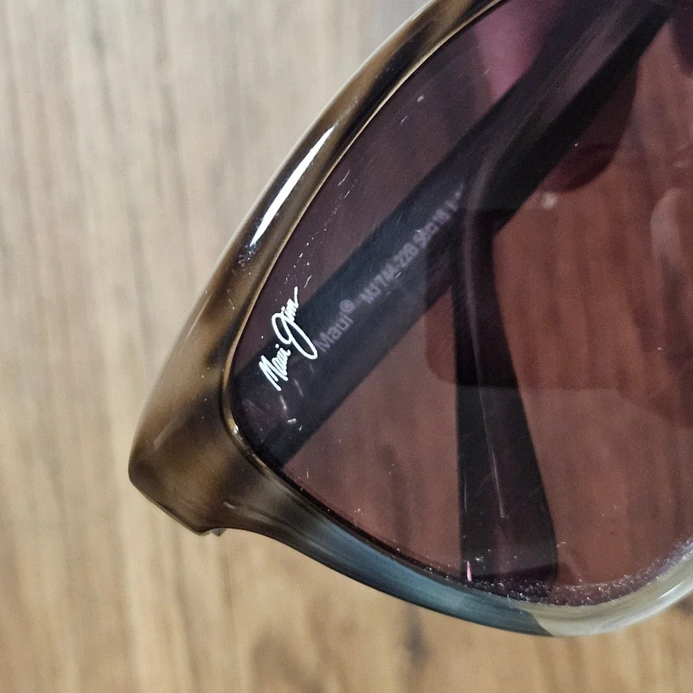 Maui Jim Starfish MJ 744-22B Sandstone Tortoise Polarized Sunglasses Luxury